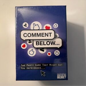 What Do You Meme? Comment Below Game - Blue